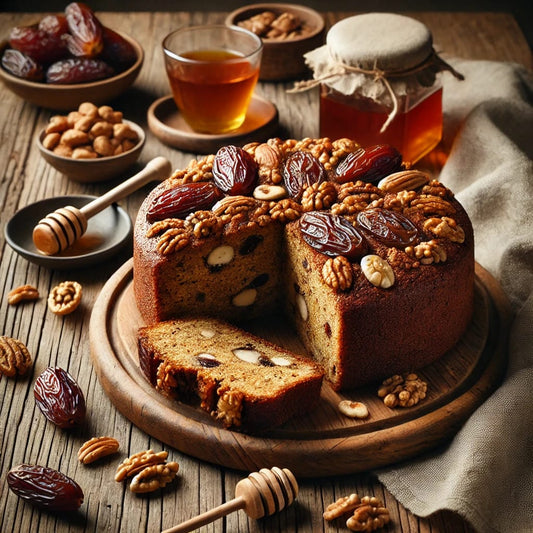 Gâteau sain aux dattes et aux fruits secs